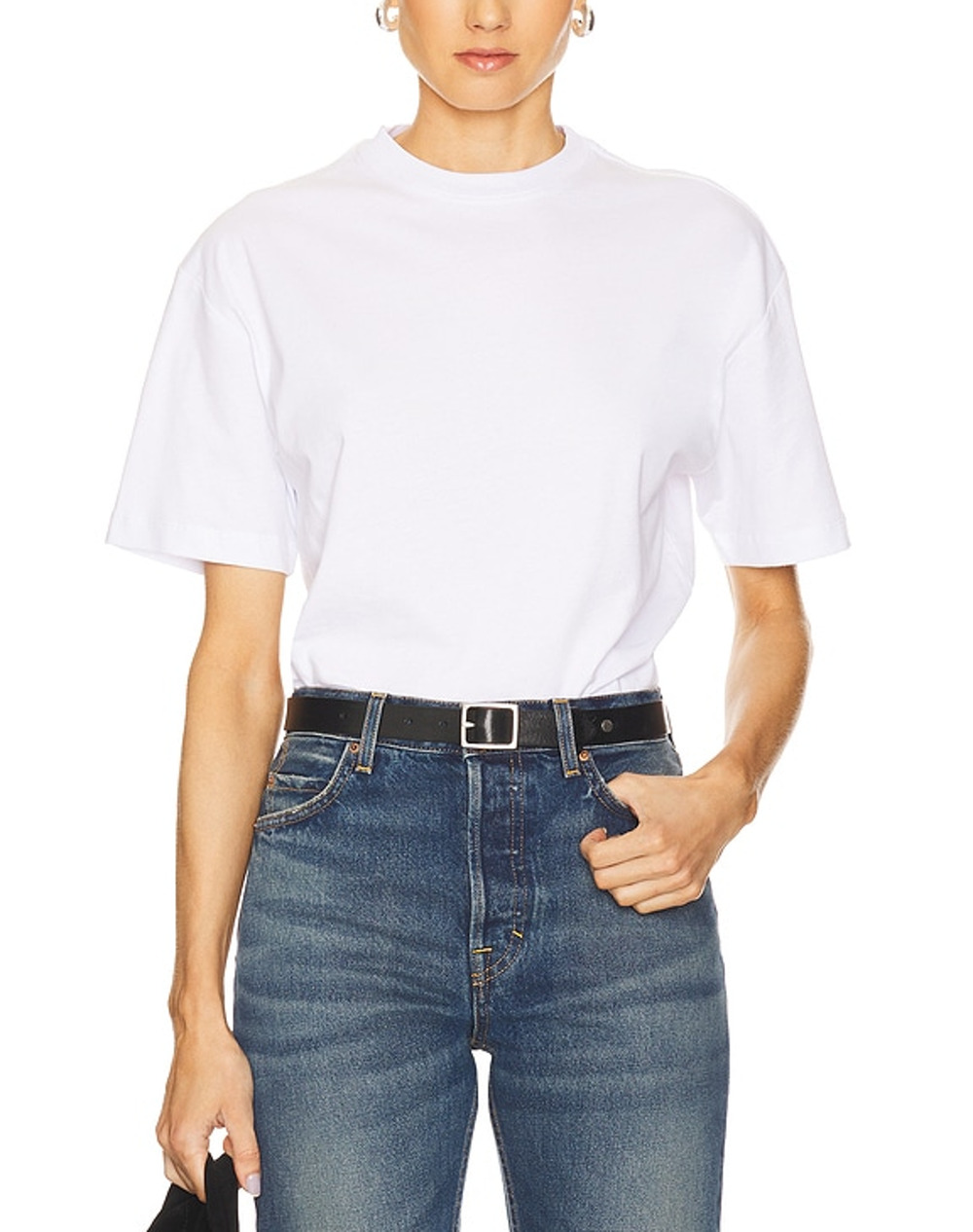 Grlfrnd Classic White Boy Tee Bodysuit Size XXS